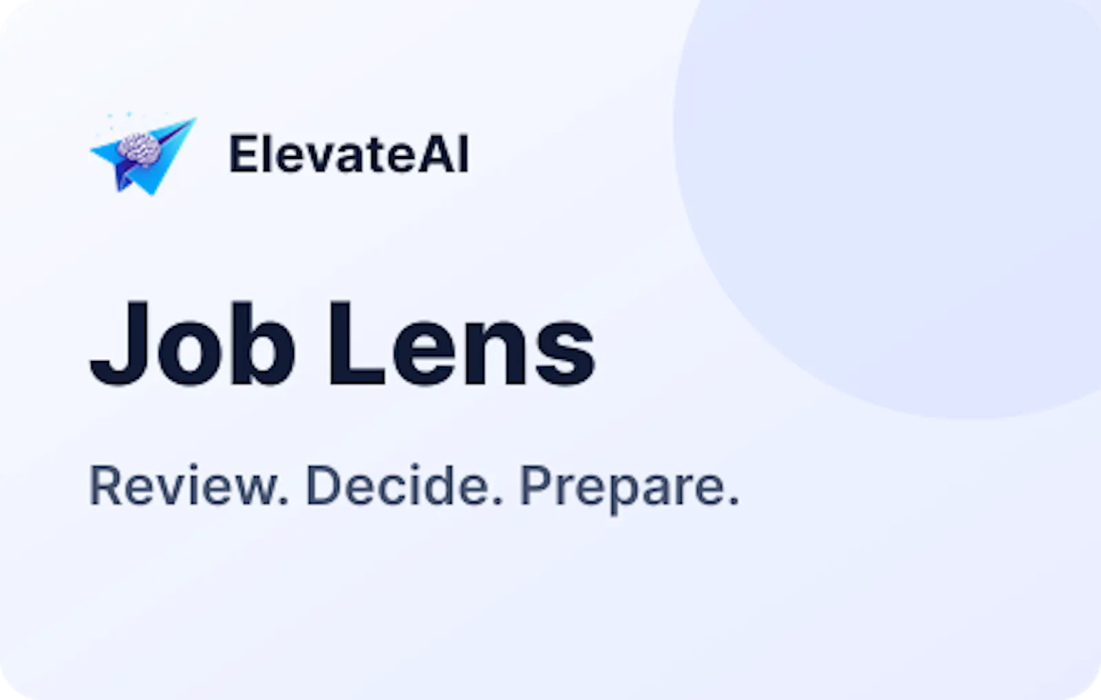 ElevateAI Job Lens screenshot 1