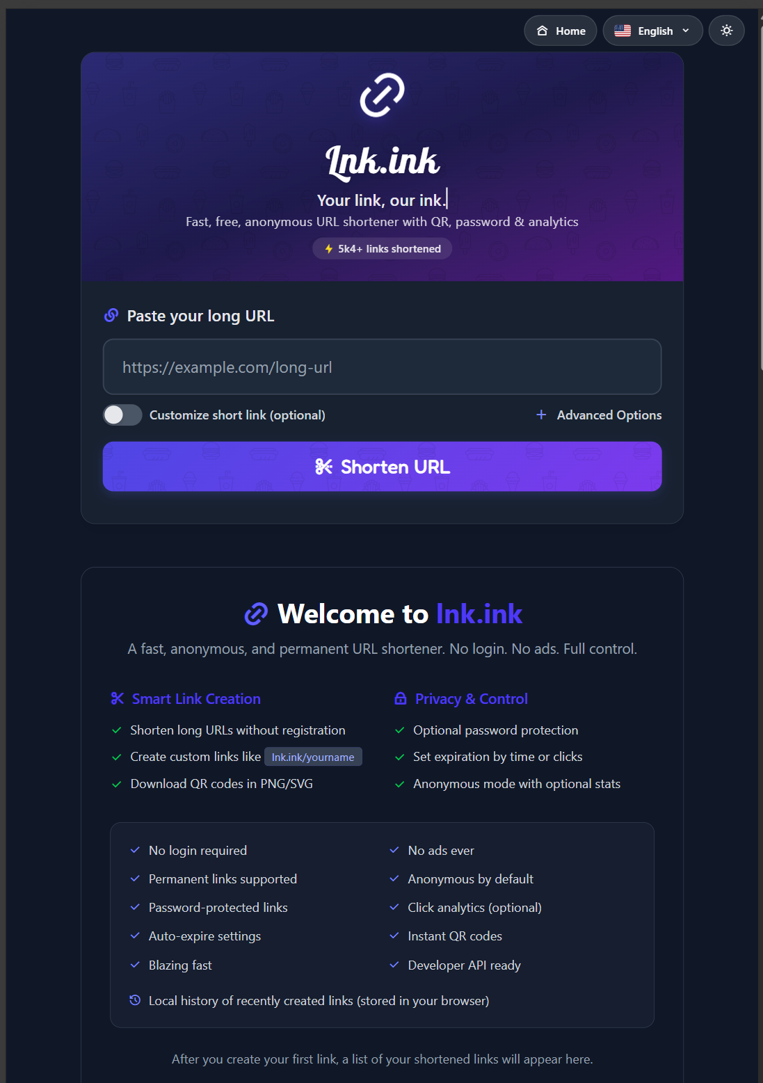 Lnk.ink - Özel takma adlı ücretsiz kısa bağlantılar, QR & Analytics medya 3