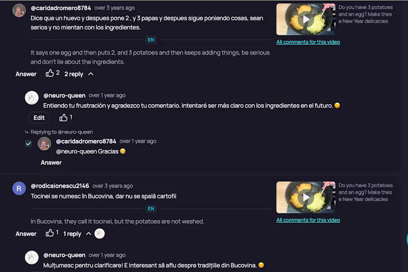 YouTube Comments AI Auto Replies screenshot 3