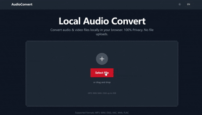 Local Audio Convert - Product Hunt launch logo