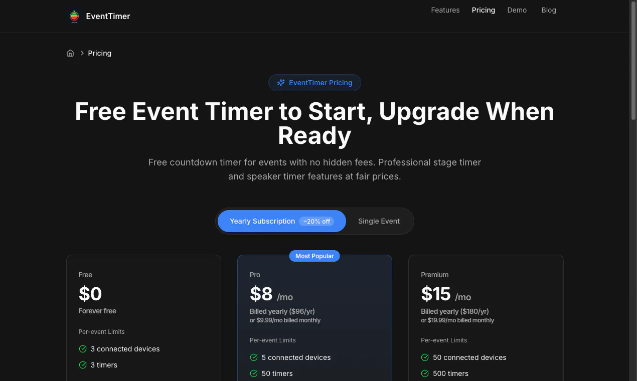 EventTimer.co gallery image