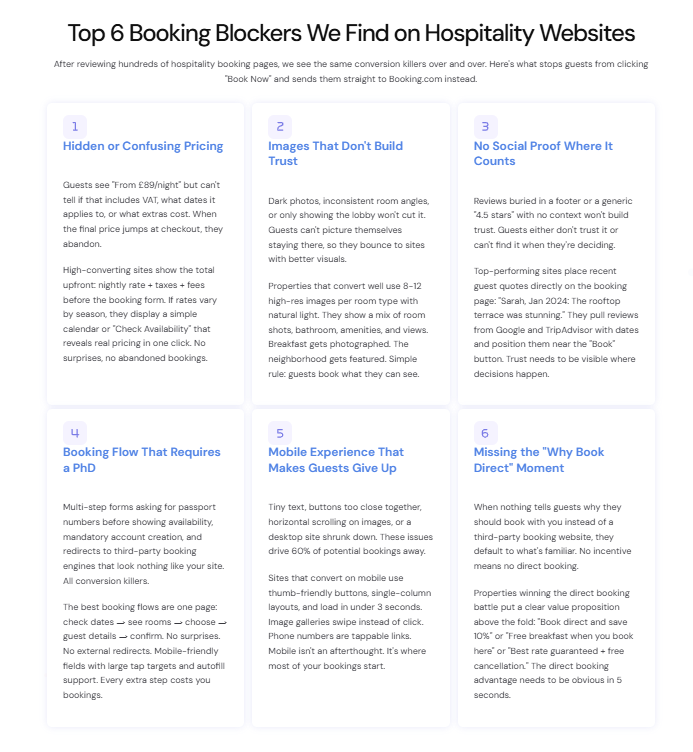 Free Hotel Website Review gallery image