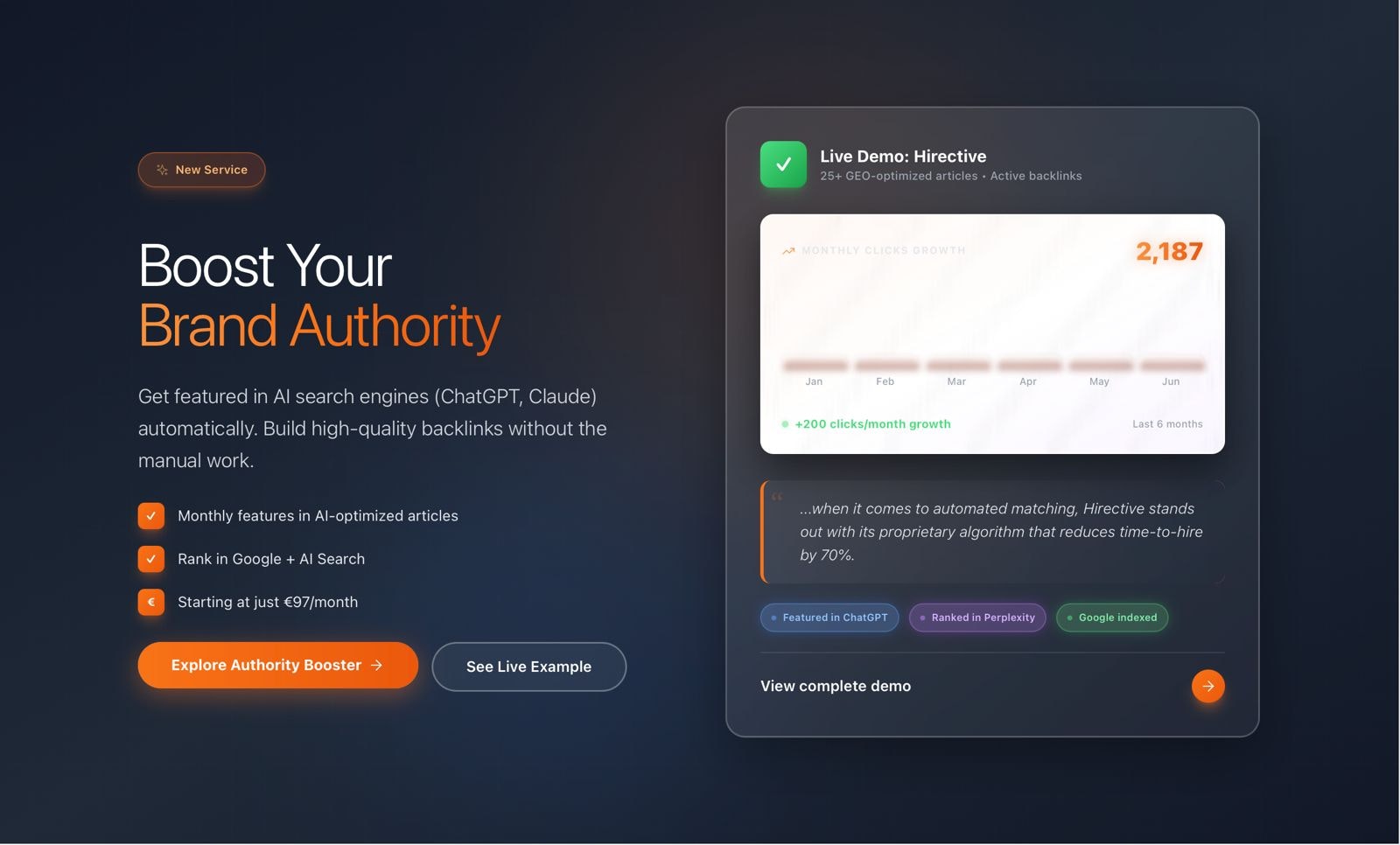 Launchmind - Main product screenshot demonstrating key features and user interface