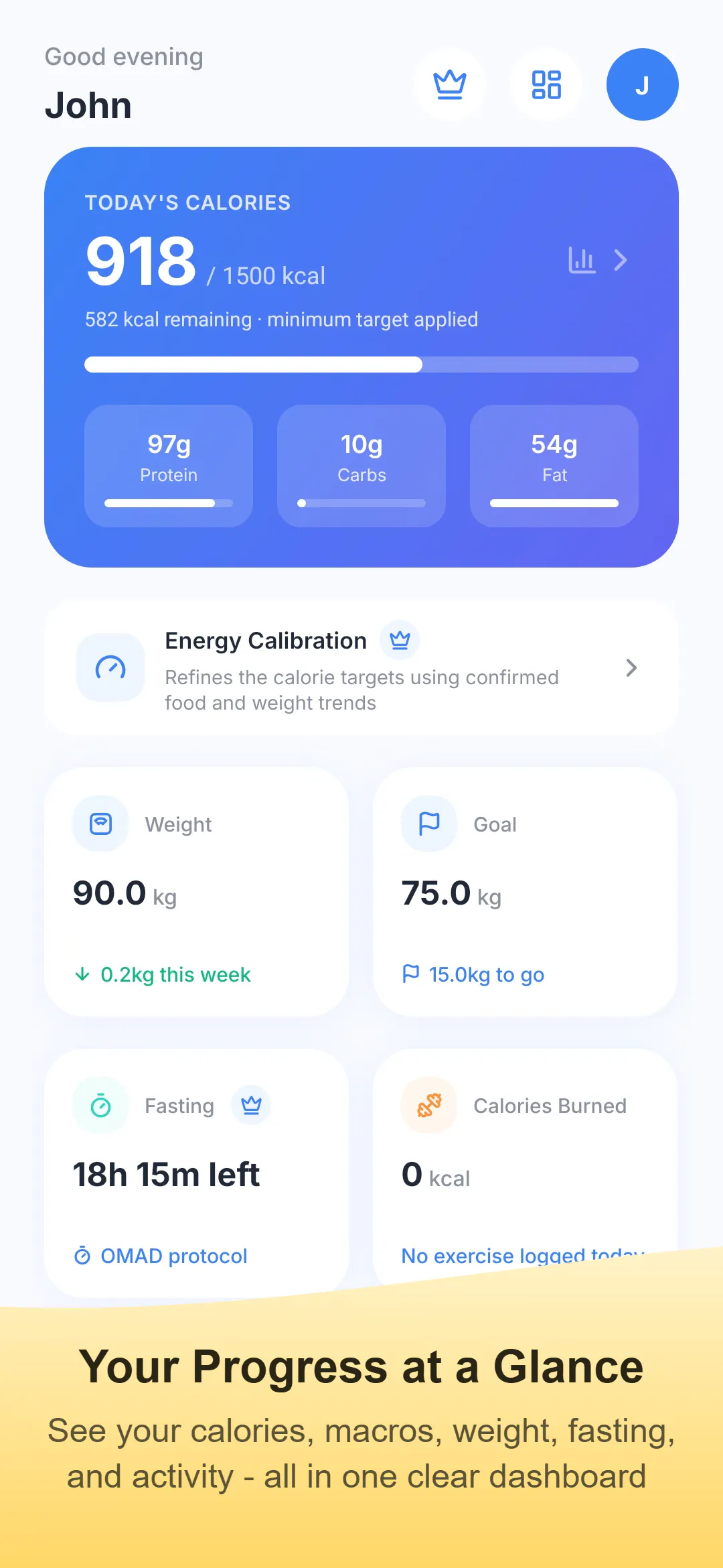 Metriva: Calorie & Weight Log gallery image