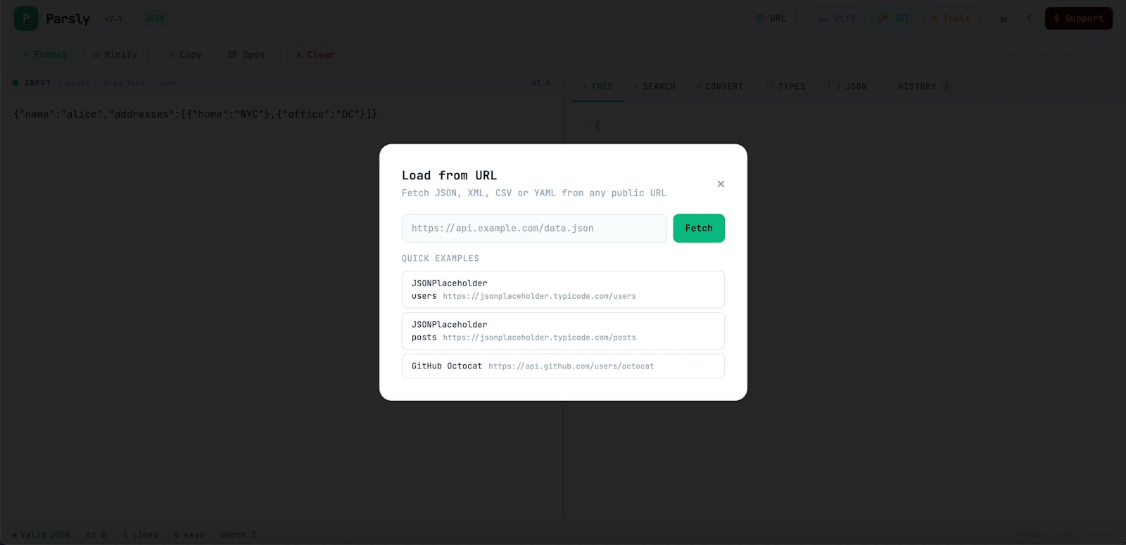Parsly screenshot 1