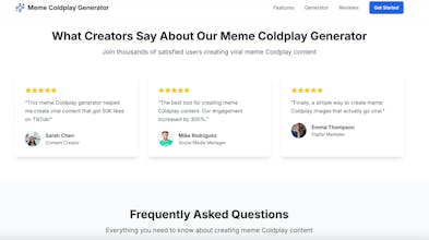 Meme Coldplay Generator gallery image