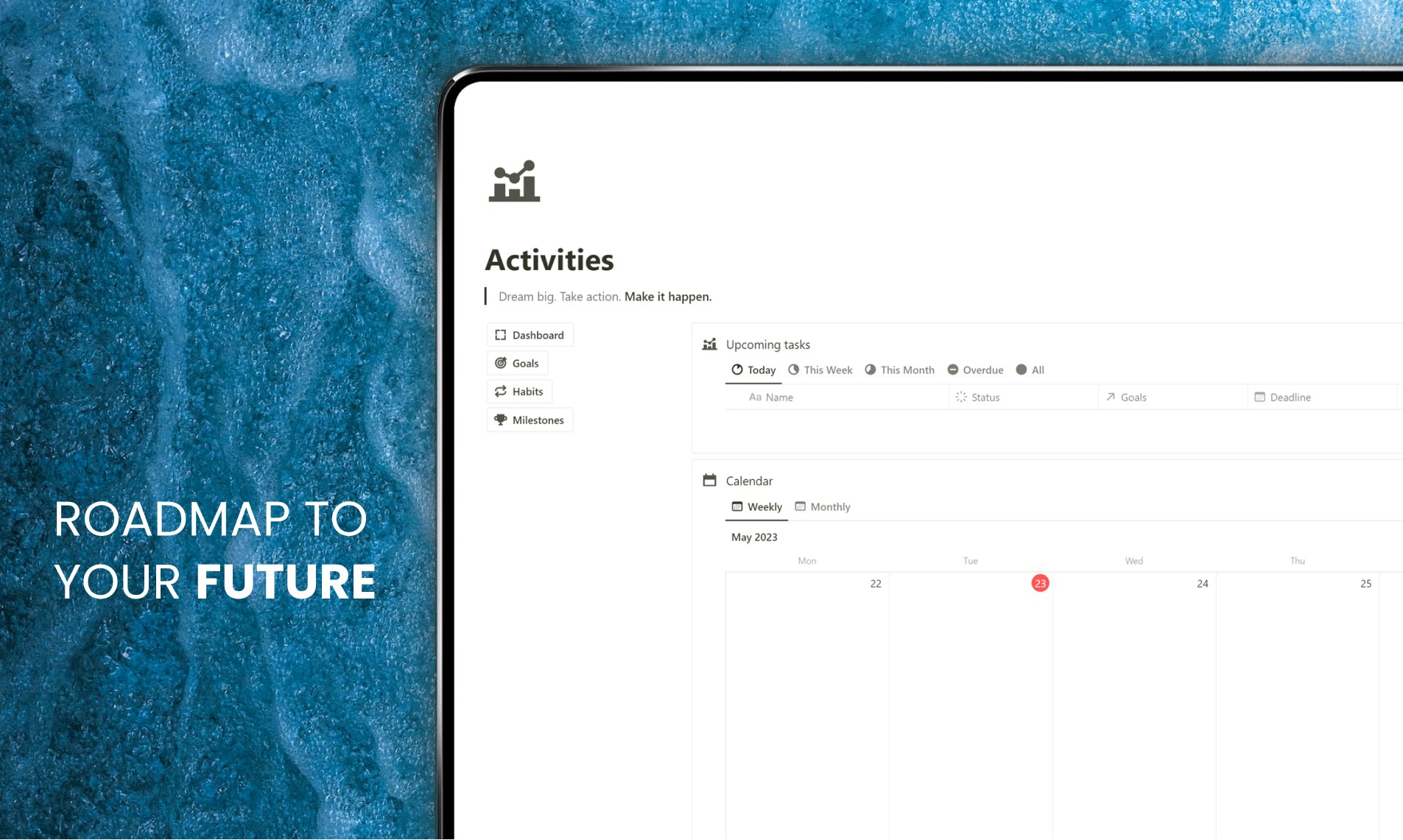 Invictus - Notion Doal Habit Tracker - Uw routekaart voor succes begint hier. media 3