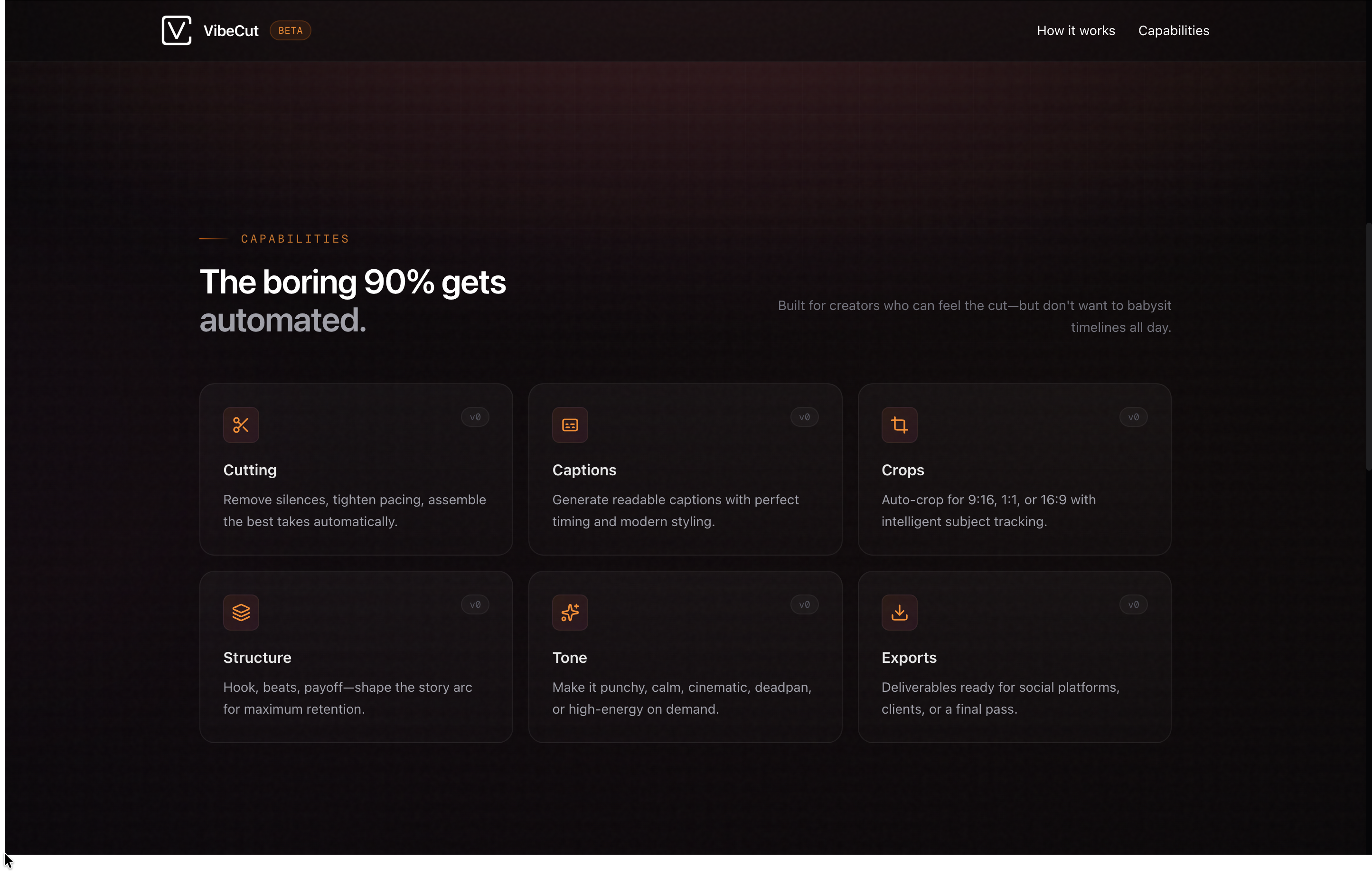 Vibecut Studio - Screenshot 2 showing product features and functionality
