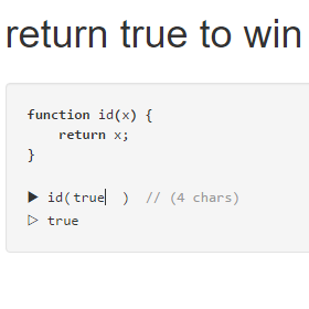 return true to win