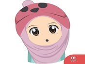 Cute Hijab Stickers