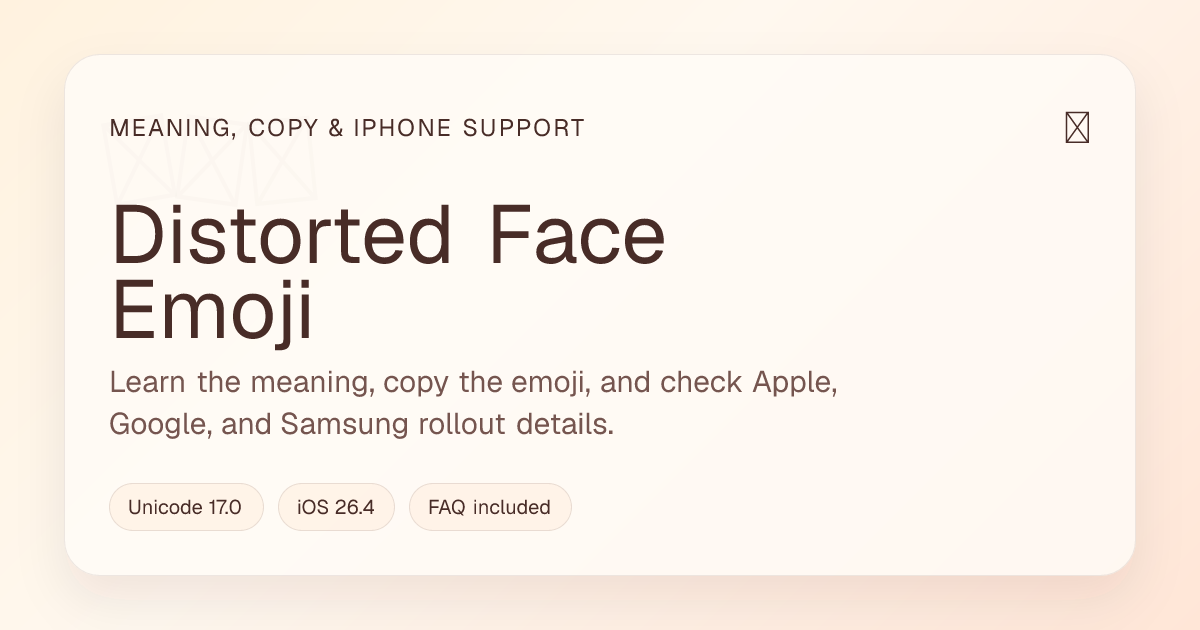 Distorted Face Emoji gallery image