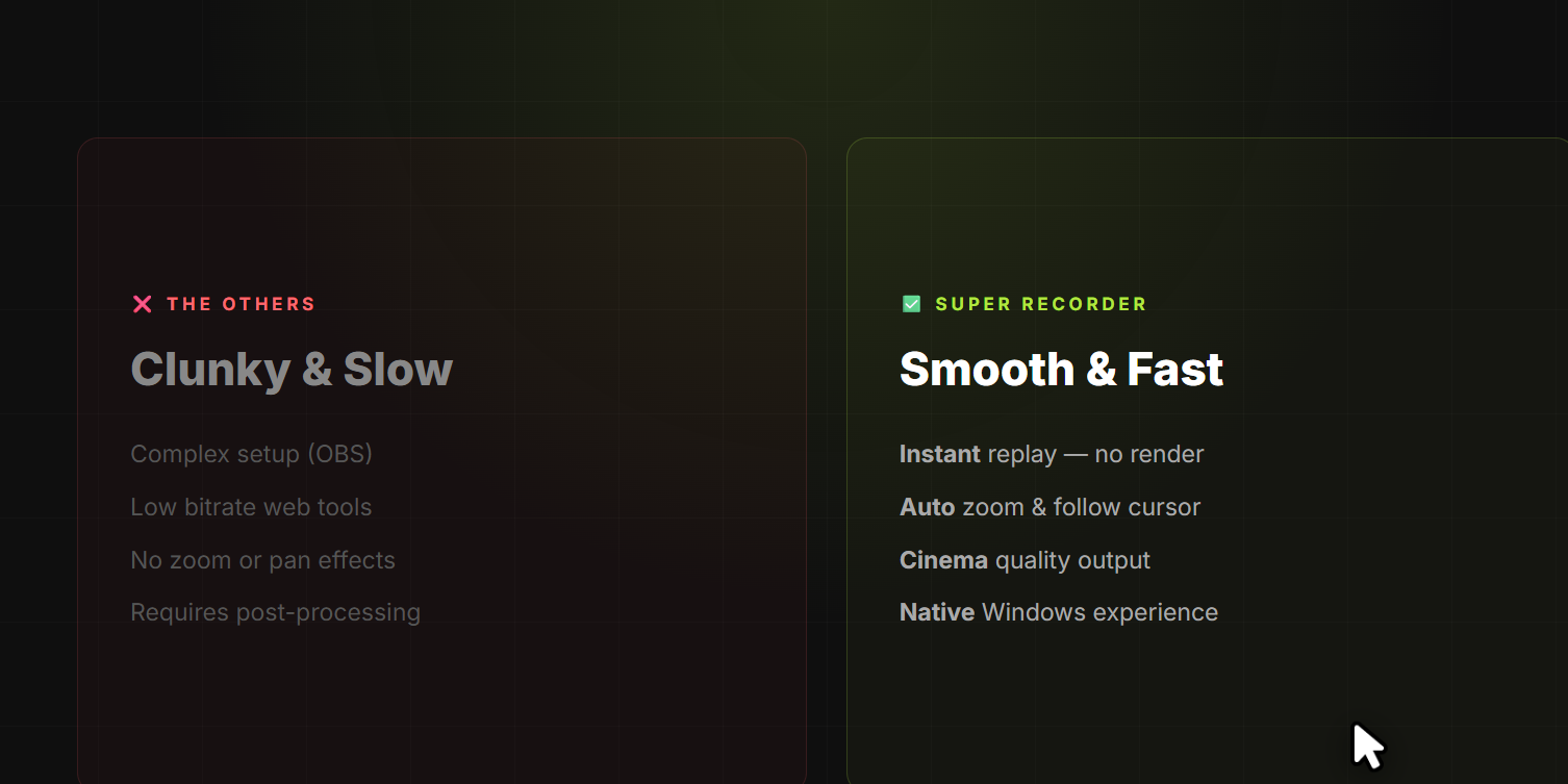 Super Recorder - Screenshot 5 showing product features and functionality