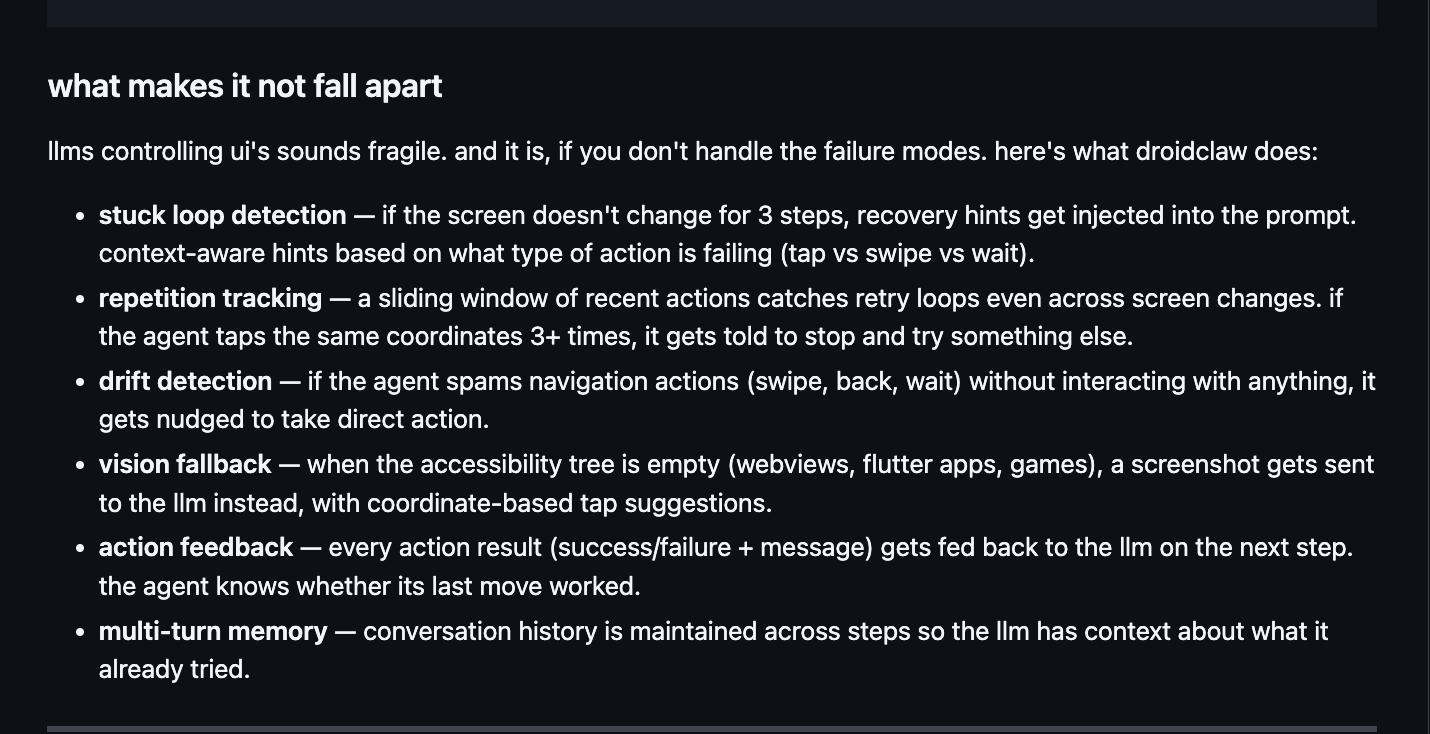 Droidclaw - Screenshot 2 showing product features and functionality