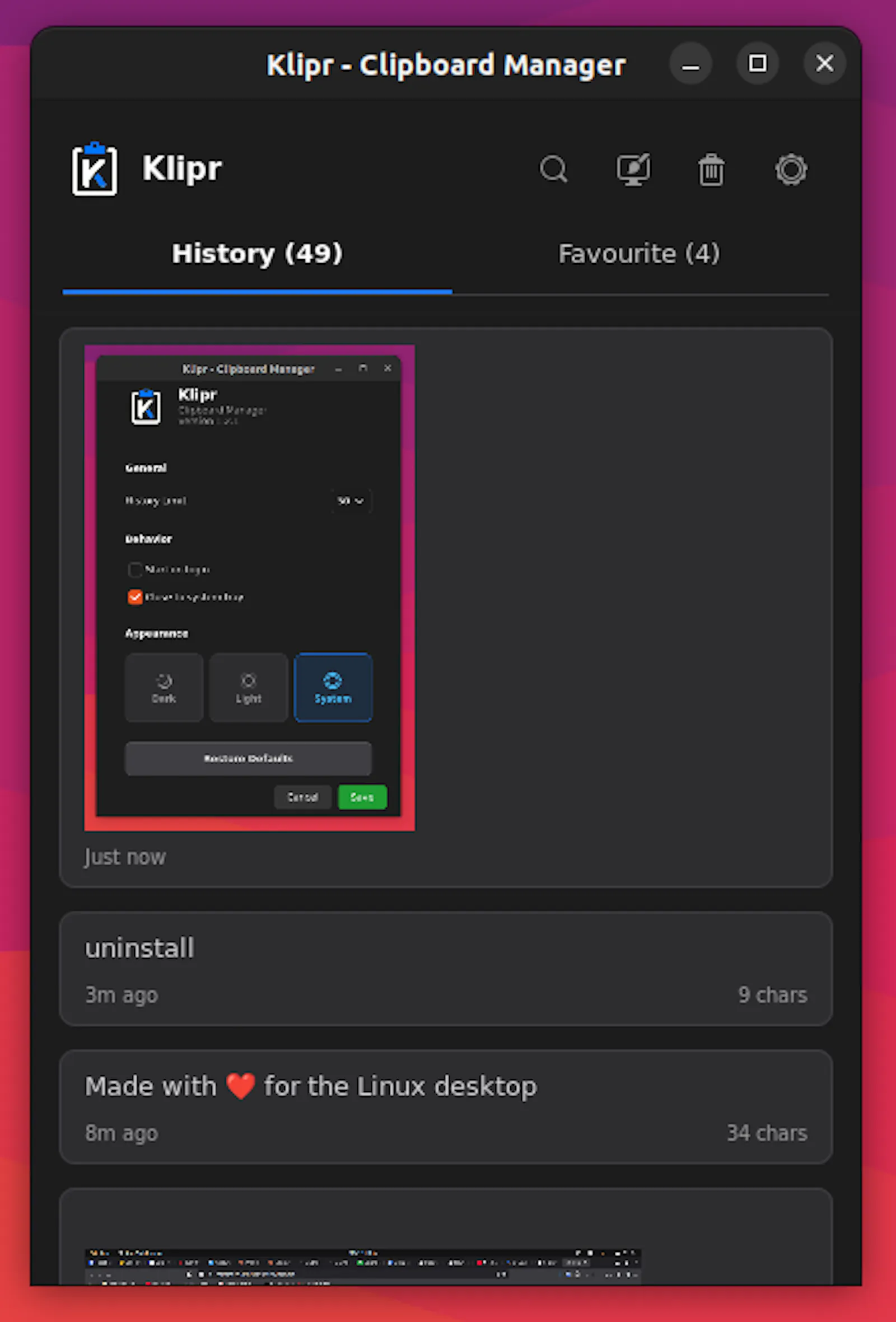 Klipr screenshot 1