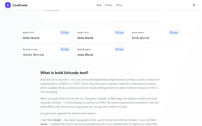 CoolFonts screenshot 4