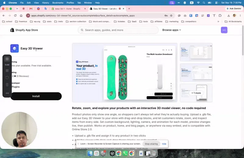 Easy 3D Viewer screenshot 1 (video preview)