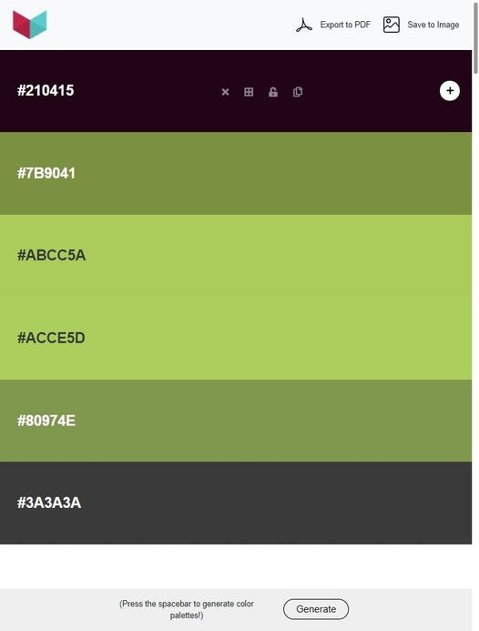 VOCSO Color Palette Generator