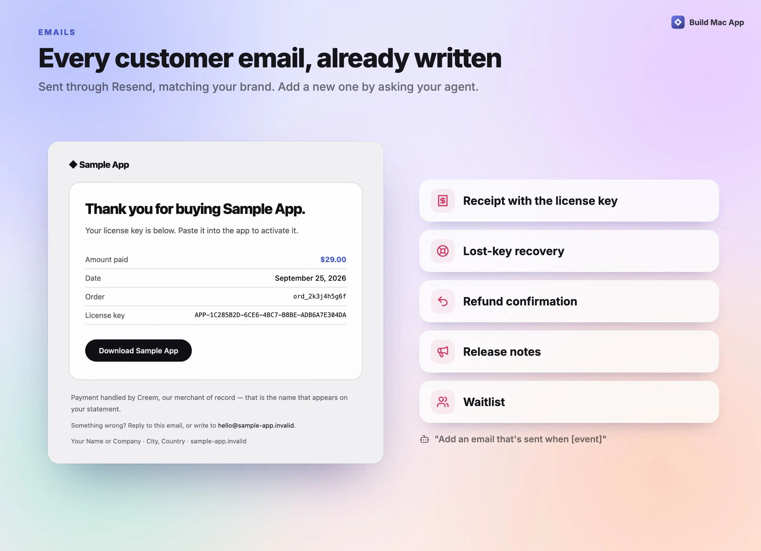 Build Mac App gallery image