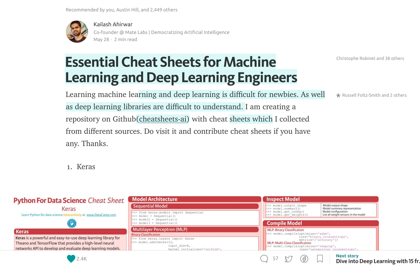 Essential Cheat Sheets for Machine Learning and Deep Learning Engineers gallery image