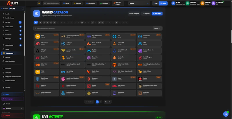 RMT — P2P Gaming Marketplace screenshot 7