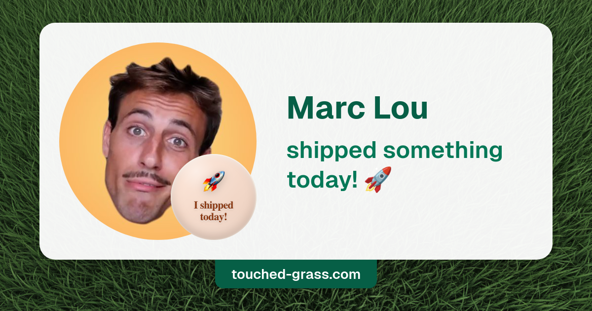 Touched Grass - Screenshot 4 showing product features and functionality