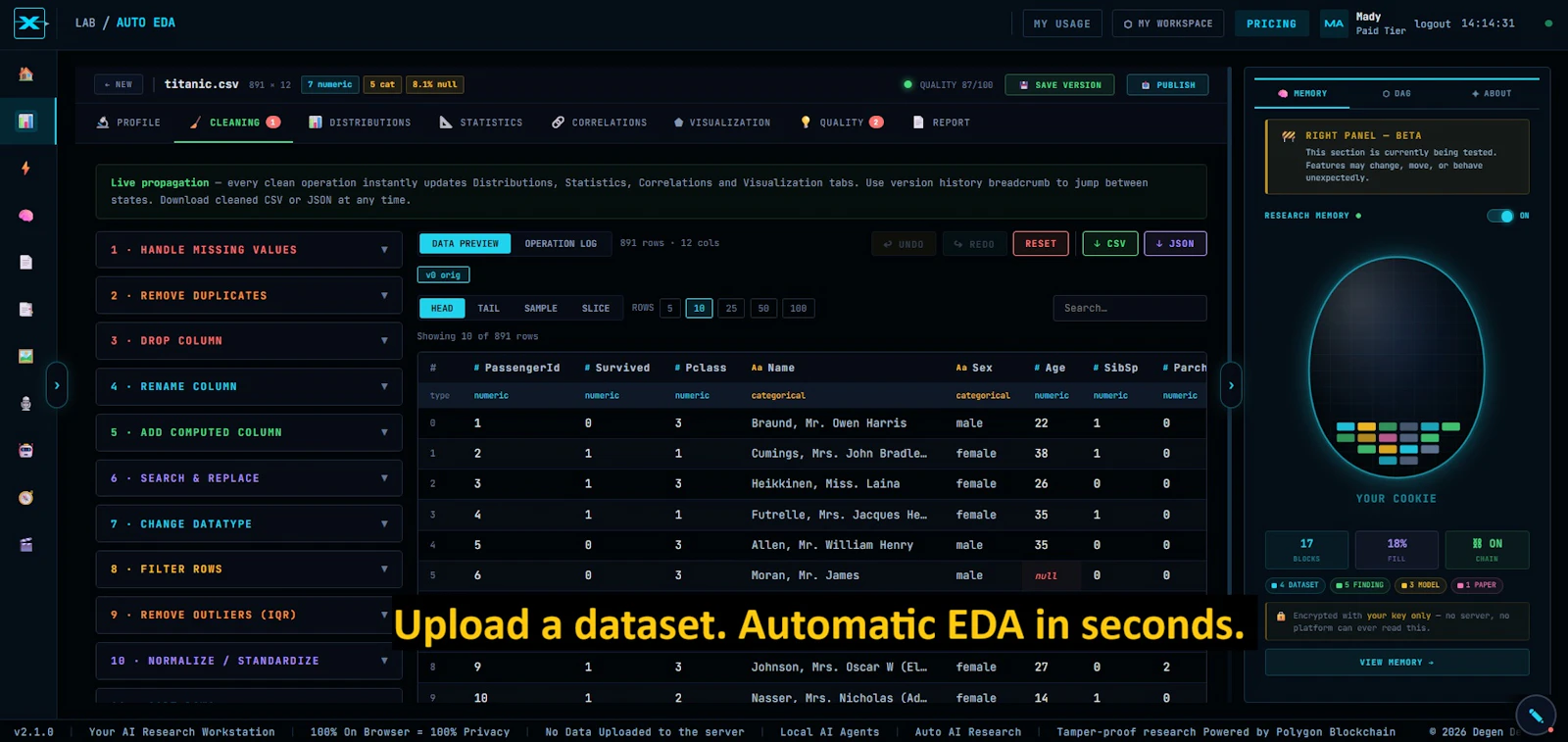 Jorvex — Data Analysis Engine screenshot 3