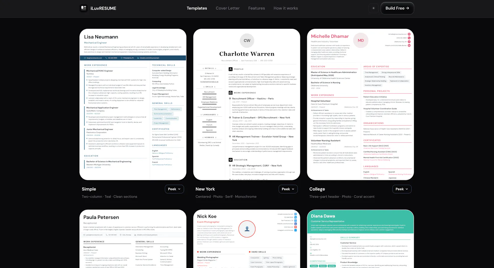 Free Online Resume Builder — iLuvRESUME screenshot 14