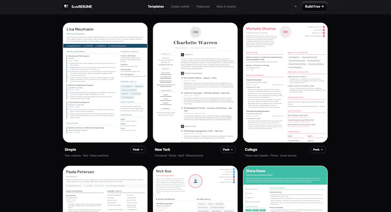 Free Online Resume Builder — iLuvRESUME screenshot 14