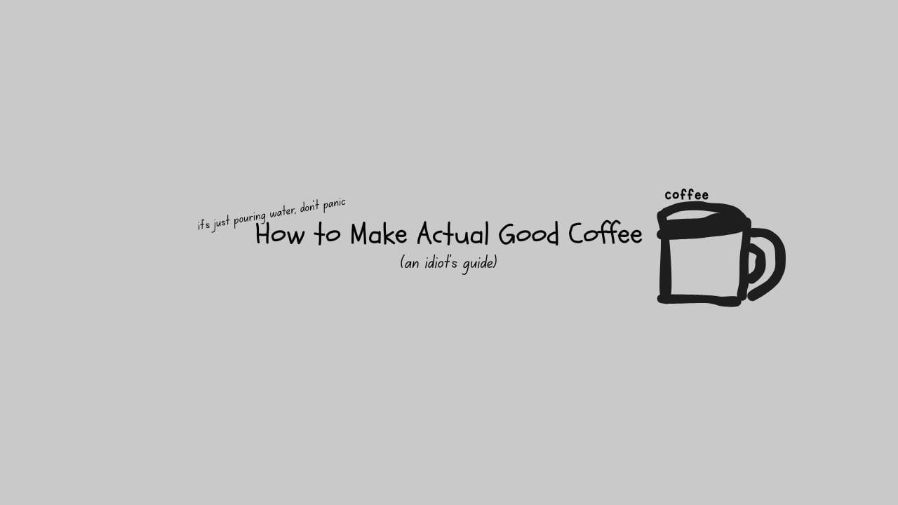 How to Make Actual Good Coffee - Main screenshot showing features and interface