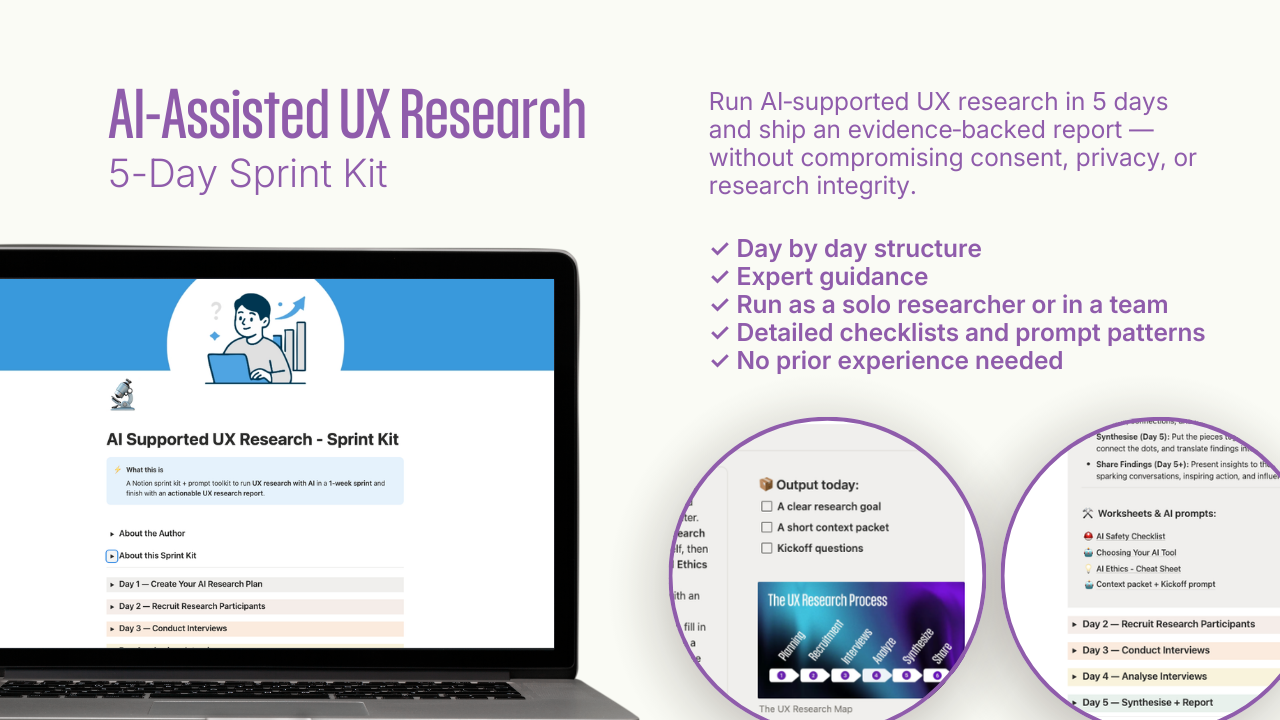 AI‑Assisted UX Research Sprint Kit gallery image