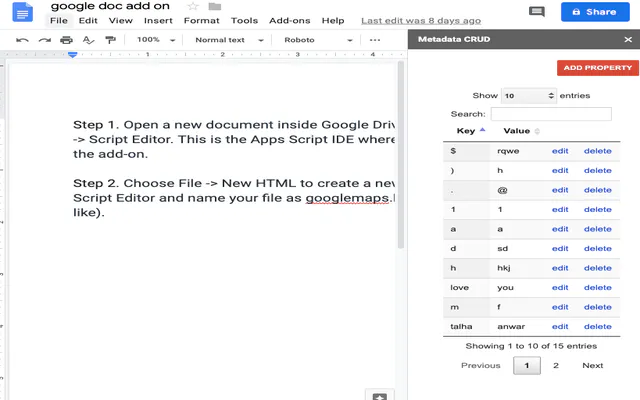 Gdoc Metadata Adder