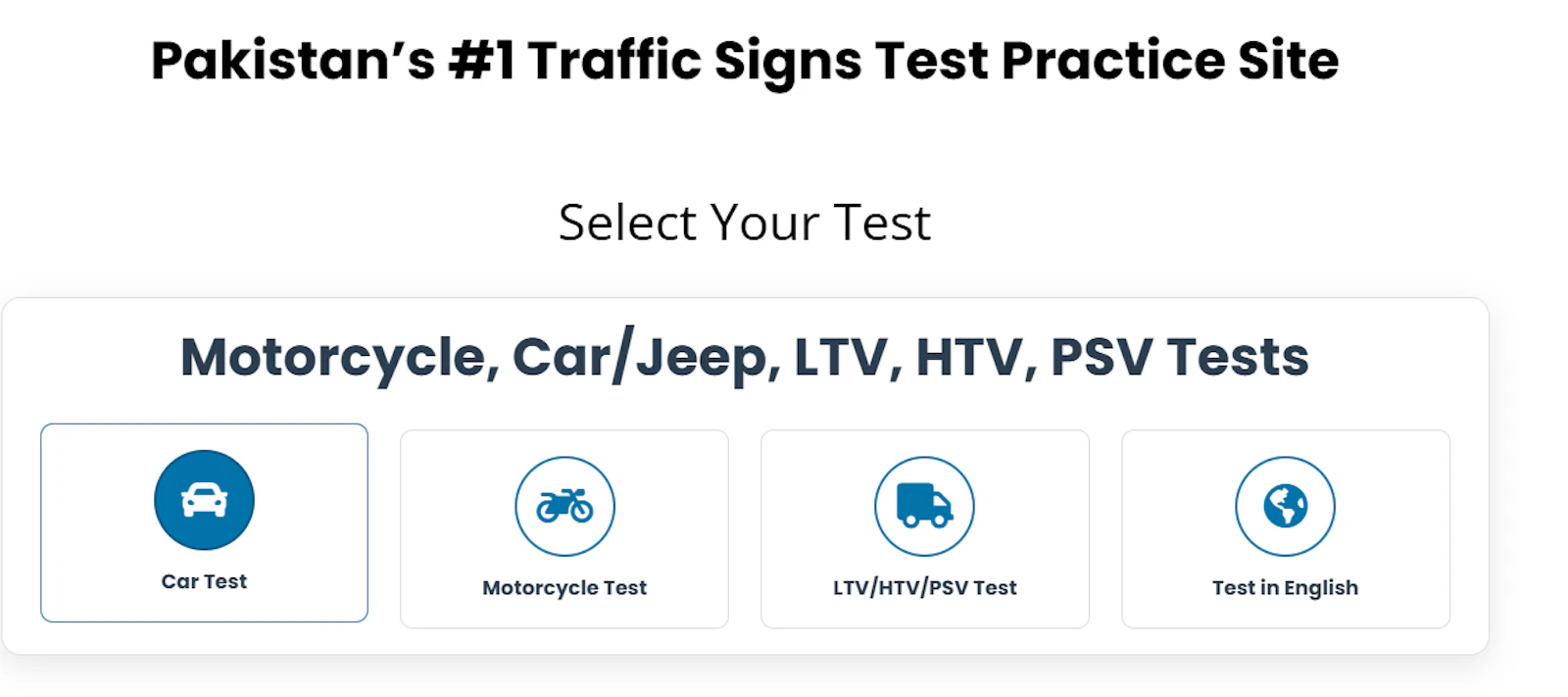Traffic Signs Test screenshot 2