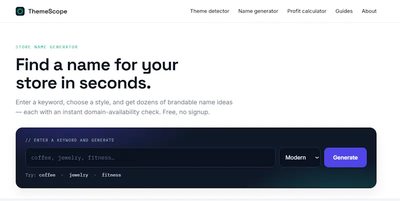 ThemeScope — Free Shopify Theme Detector screenshot 3