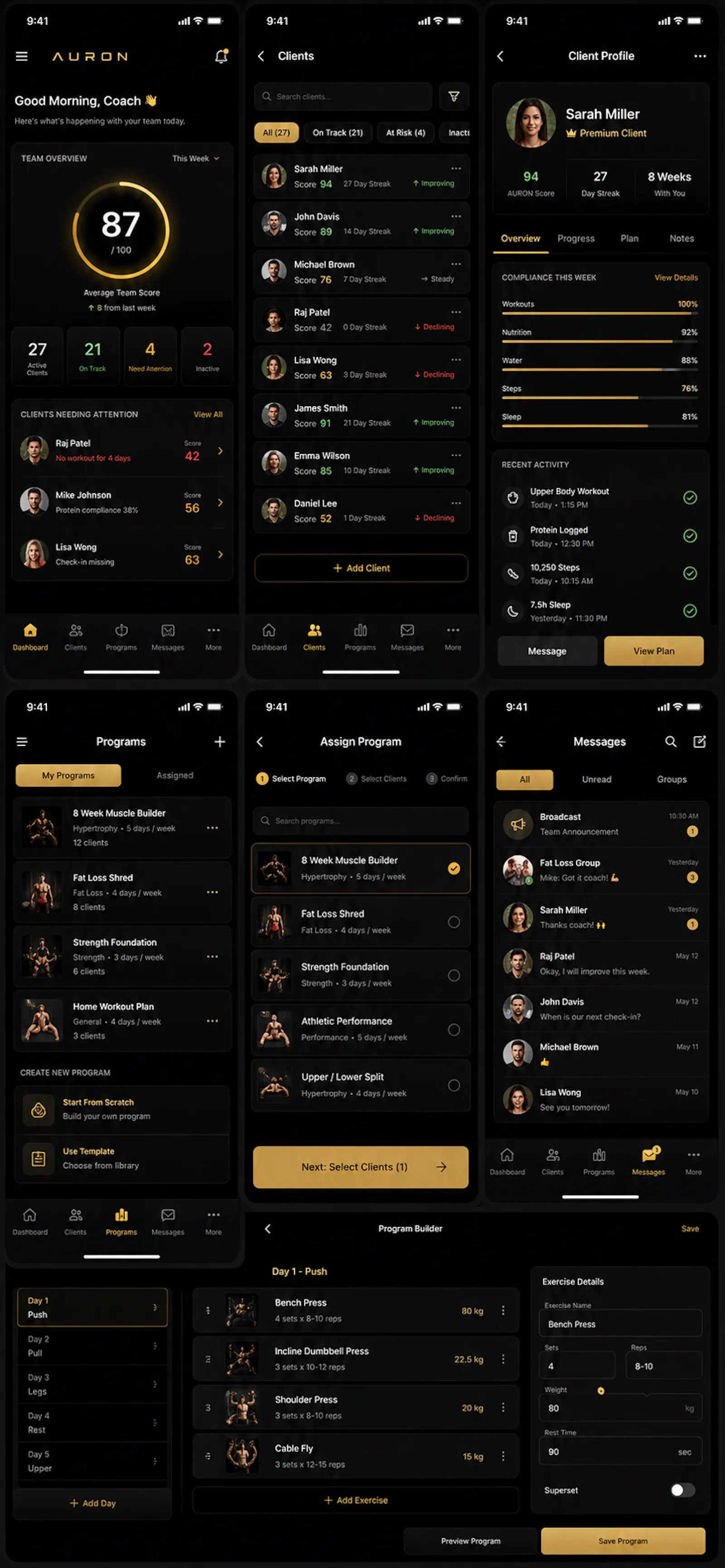 AURON — Fitness Accountability Platform screenshot 3