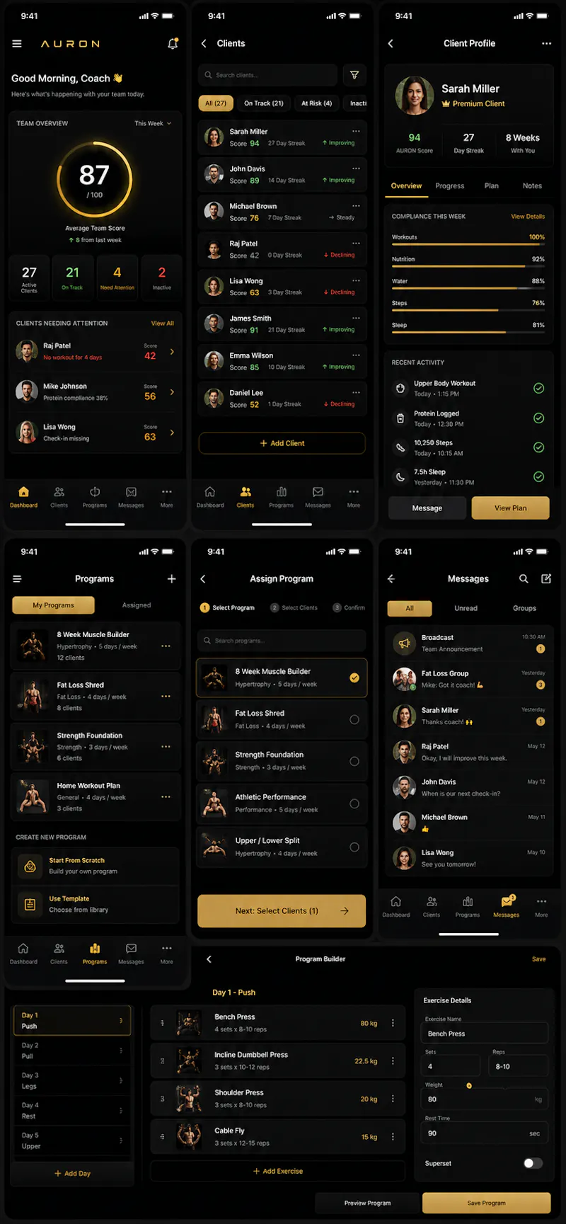 AURON — Fitness Accountability Platform screenshot 3