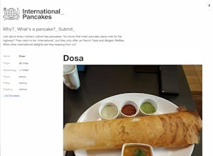 International Pancakes ◎ ☰ ⟁ ⊞ ◎ ☰ ⟁ ⊞ gallery image