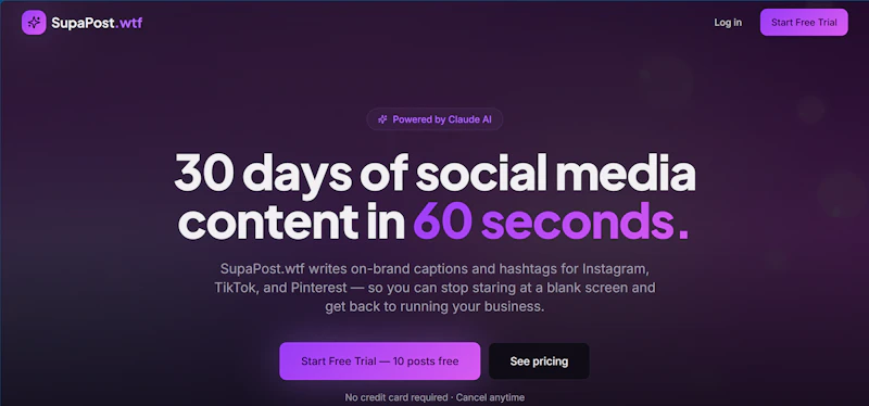 SocMed content generator in a minute screenshot 1
