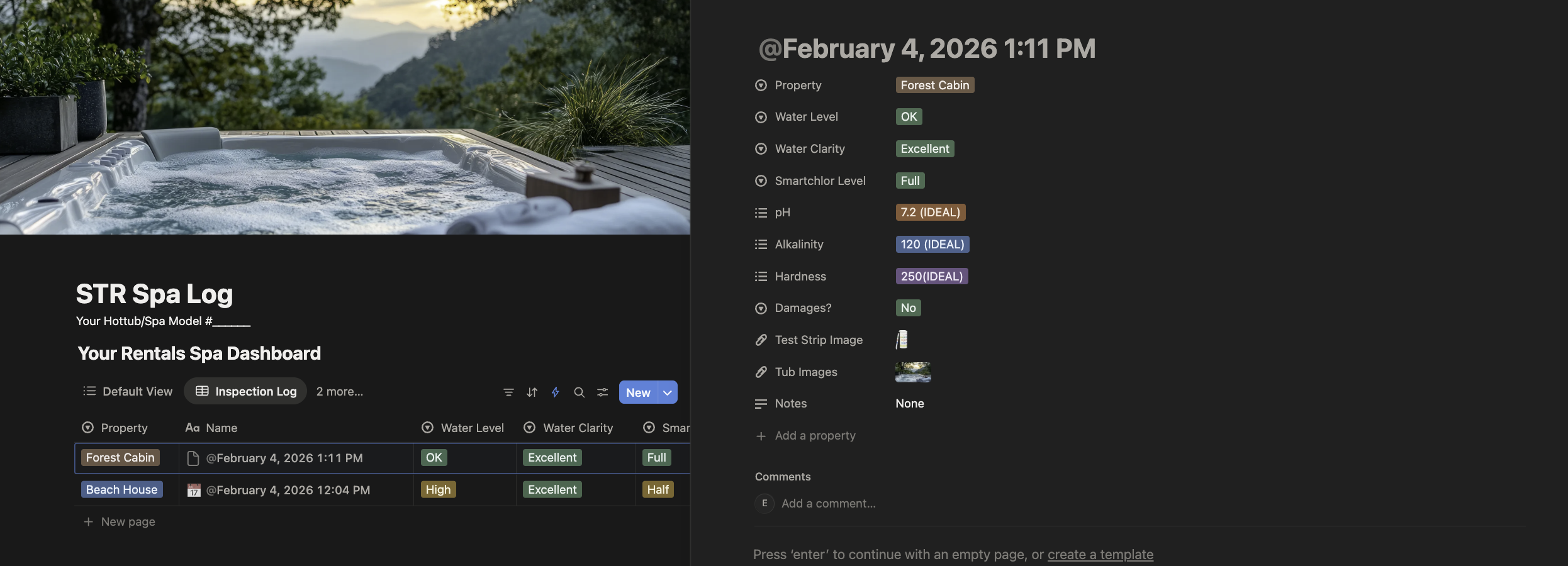 Hot tub tracking for rental owners - Screenshot 4 showing product features and functionality