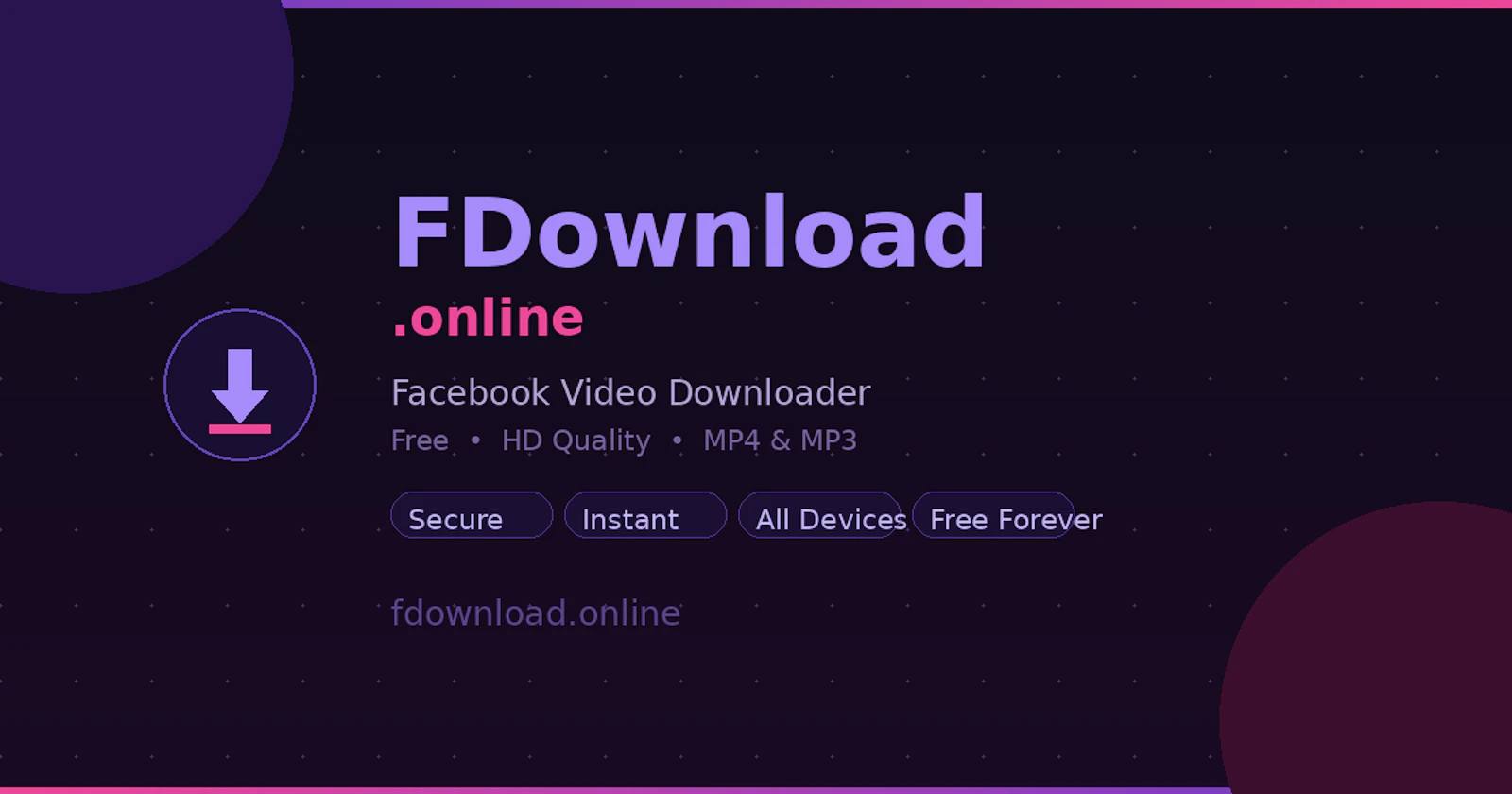 FDownload - Facebook Video Downloader screenshot 1