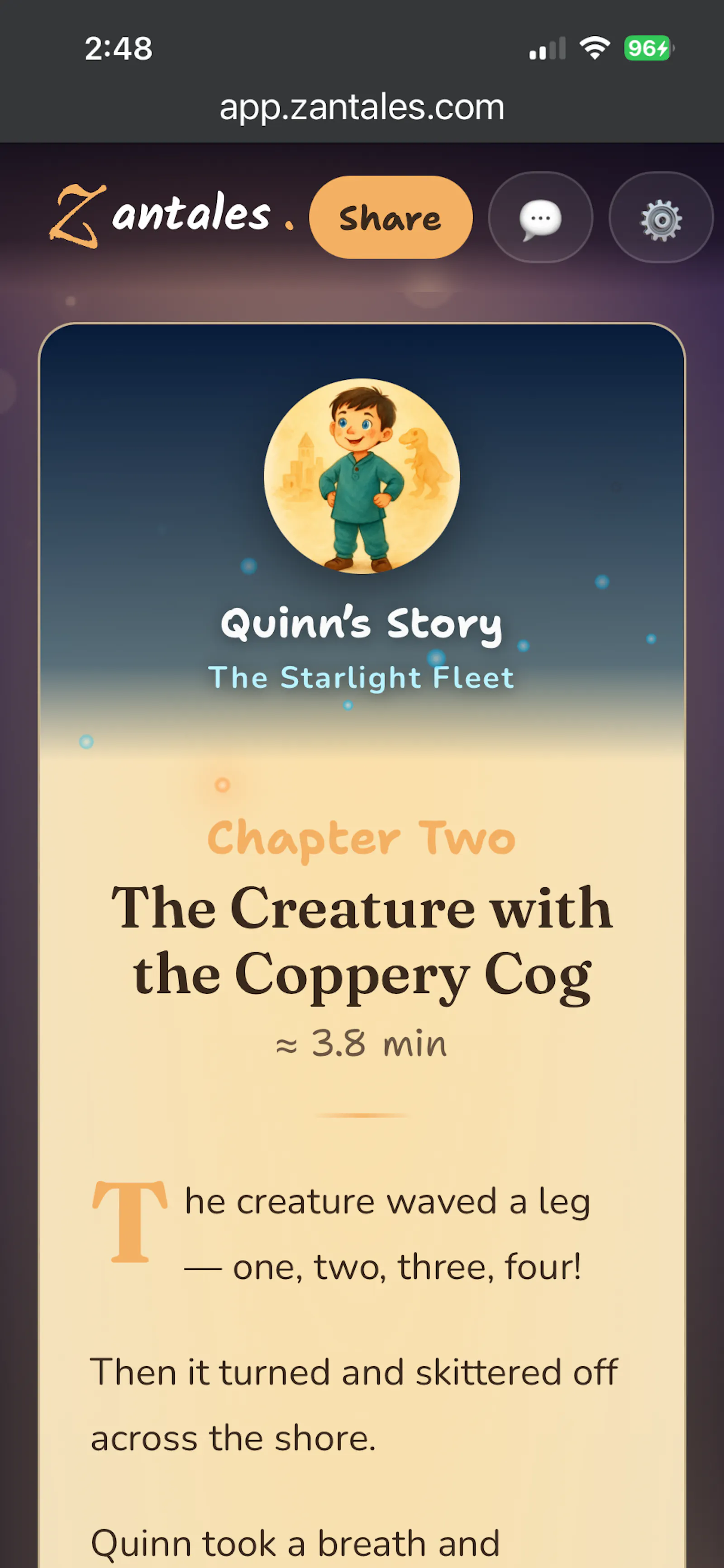 Zantales - your child in the Story screenshot 1