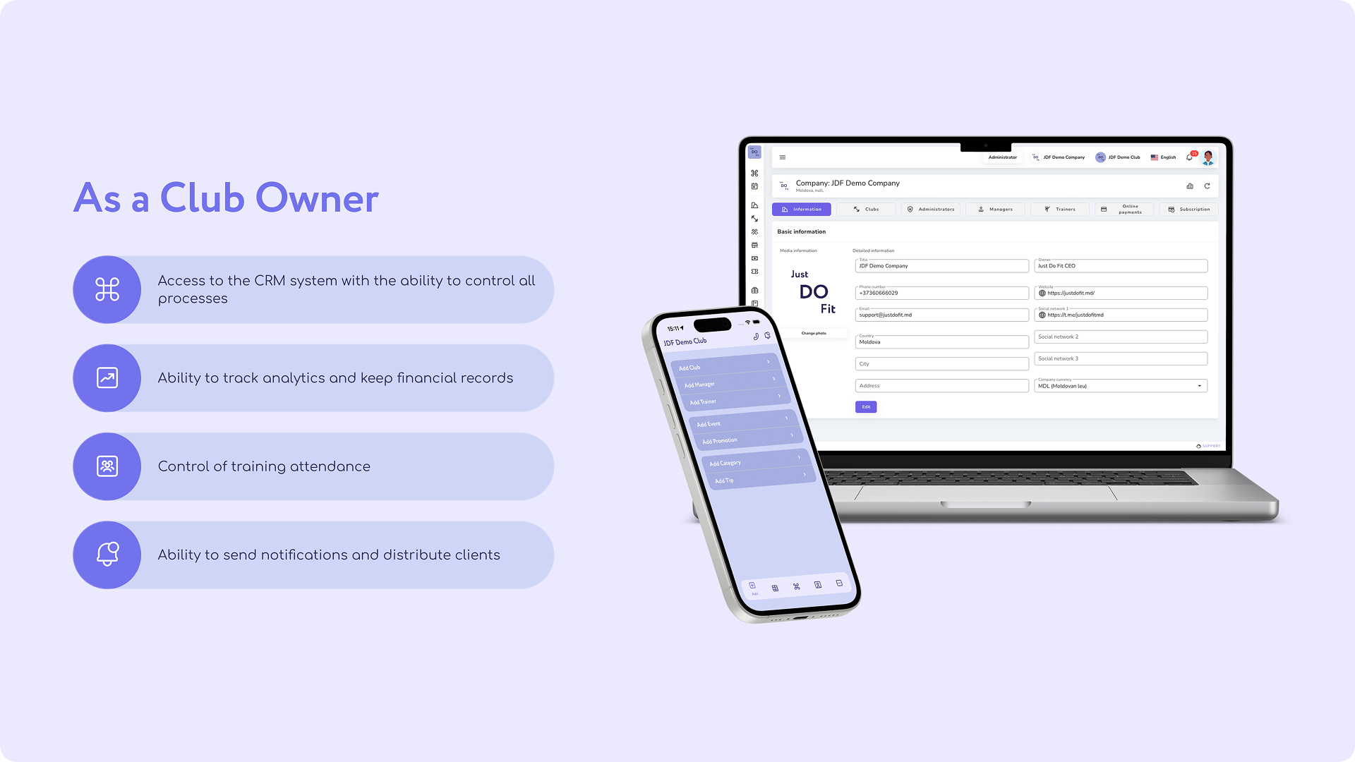 JustDoFit – Fitness Booking - Screenshot 5 showing product features and functionality