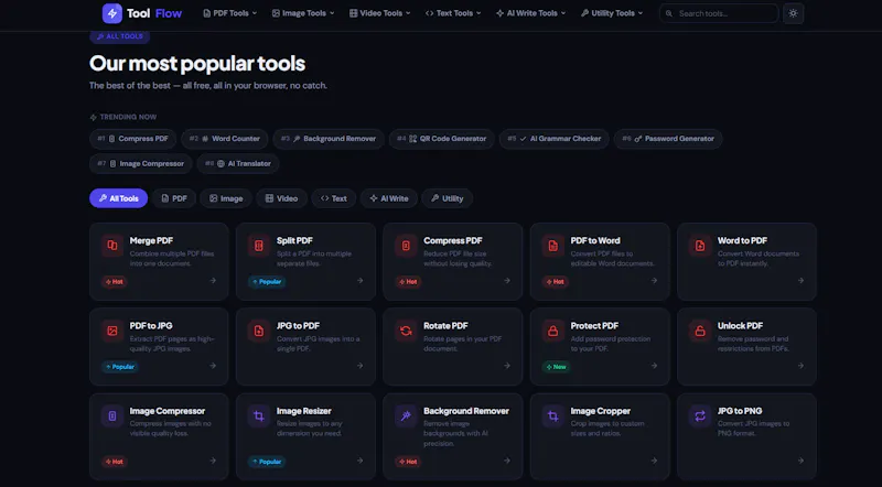 ToolFlow AI screenshot 1