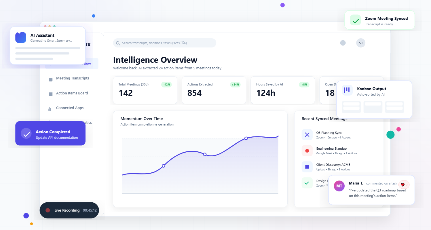 Agendux - Main product screenshot demonstrating key features and user interface