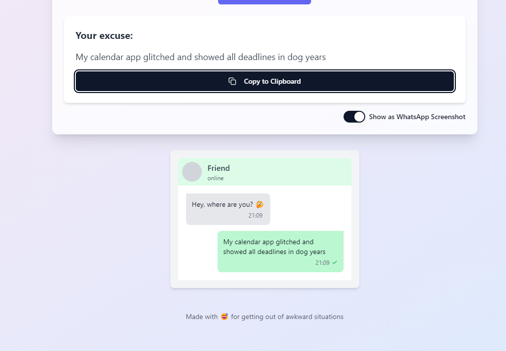 Fake Excuse gallery image