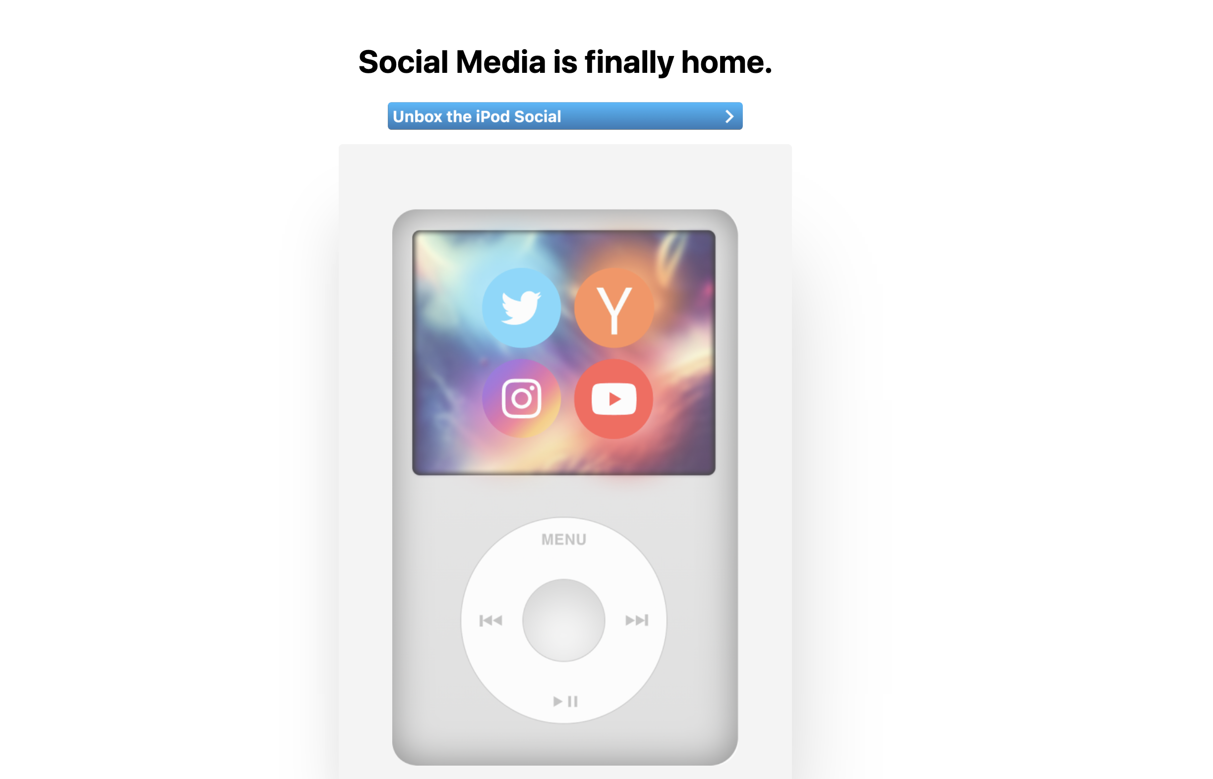 وسائط iPod Social - انتقل عبر الشبكات الاجتماعية باستخدام iPod 1