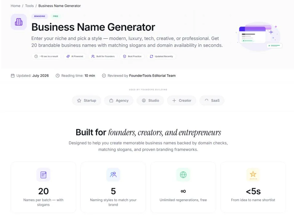 FounderTools AI gallery image