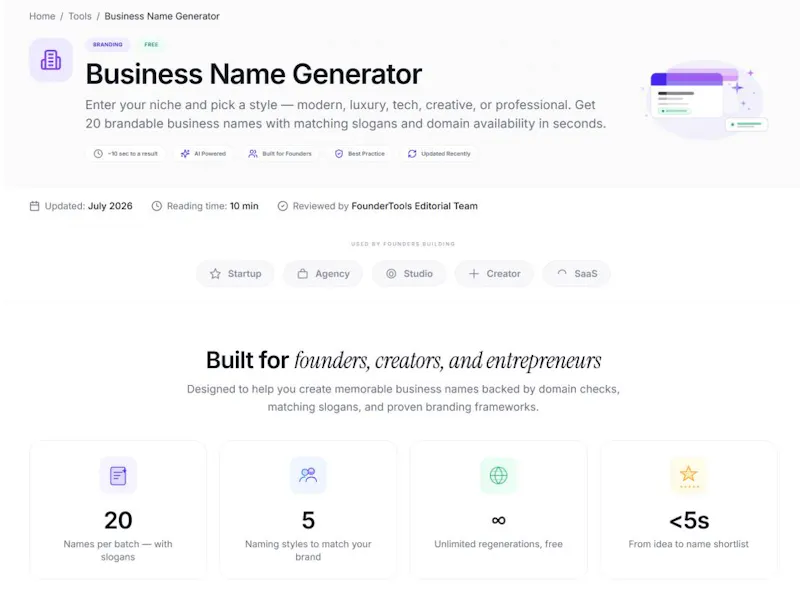 FounderTools AI screenshot 3