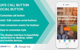 Create custom call and social button media 2