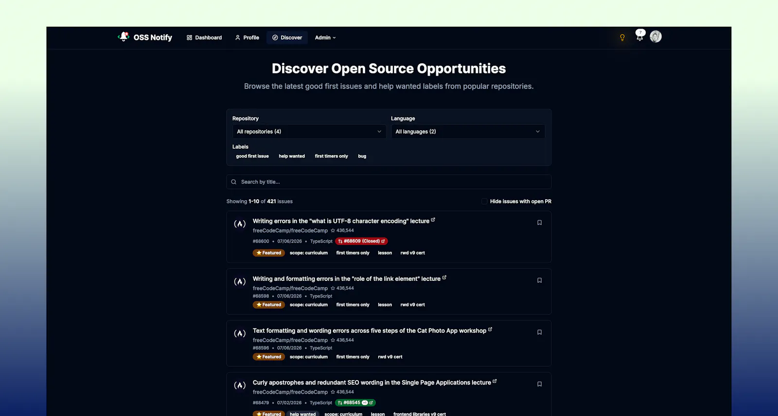 Oss Notify screenshot 3