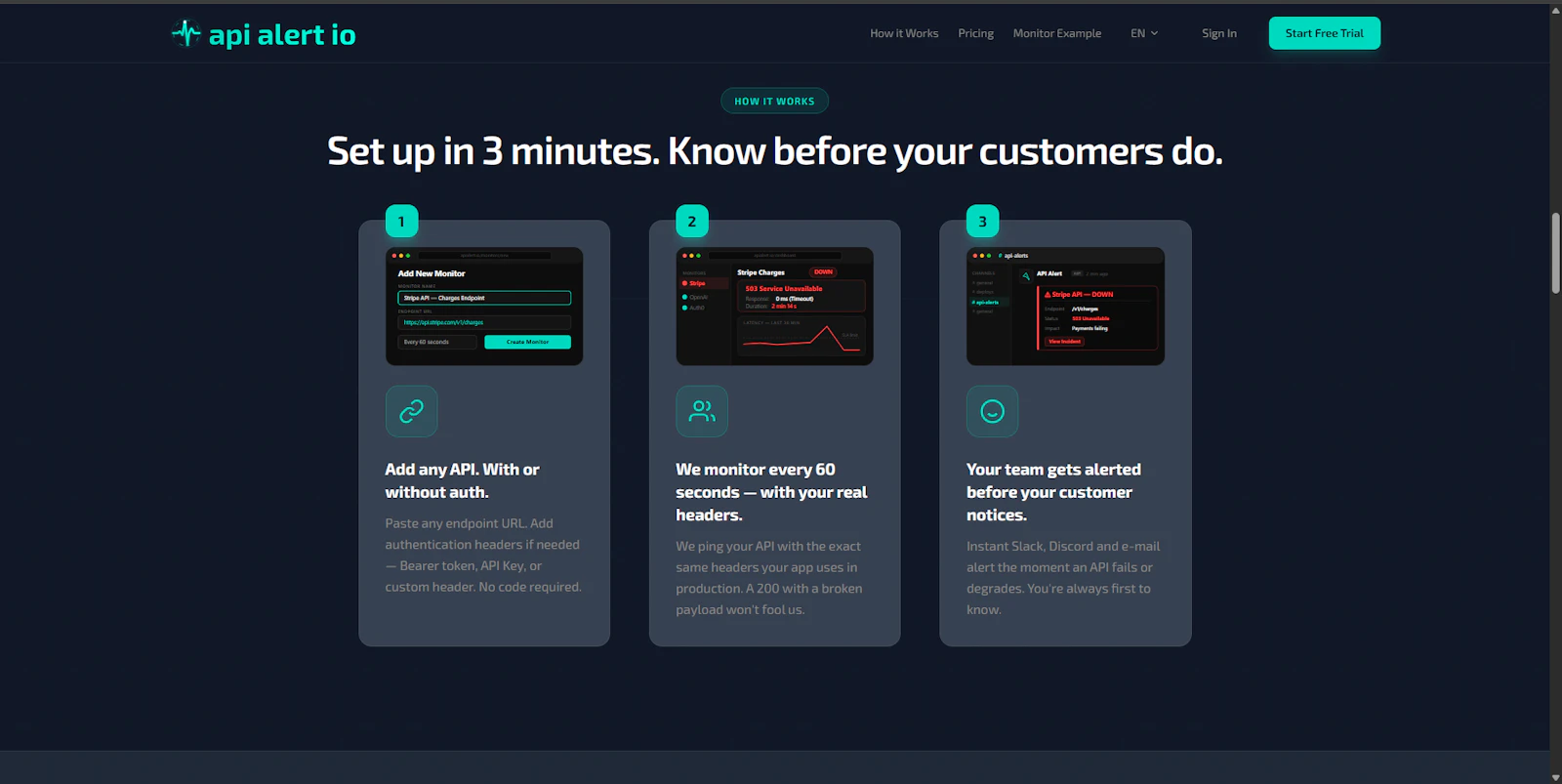 API Alert screenshot 2